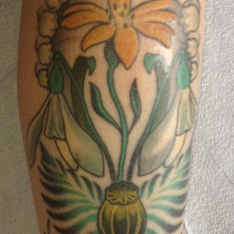 Floral Tattoo by Matt Rousseau